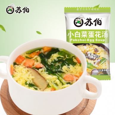 福建小白菜蛋花湯6g速食湯